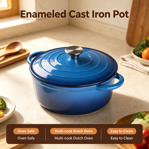 Enameled Cast Iron Dutch Oven