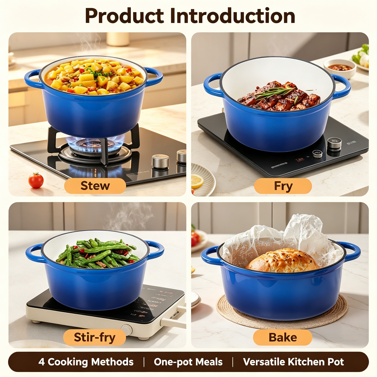 Enameled Cast Iron Dutch Oven