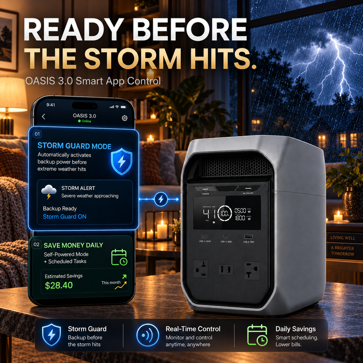 Large Capacity + Fast Charging = Endless Power, Anywhere, Anytime