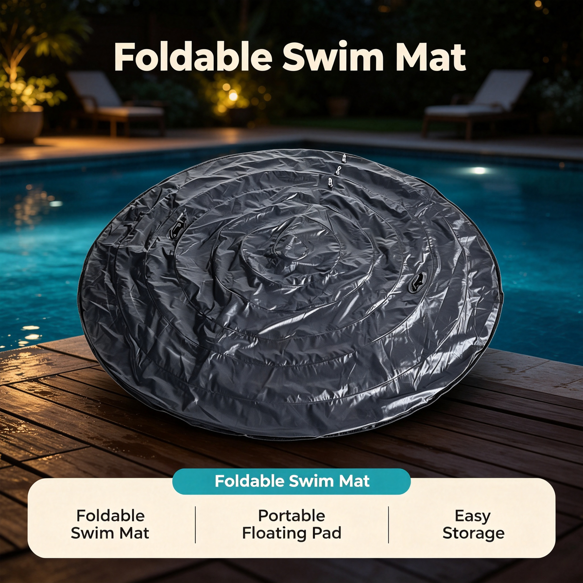 Round Inflatable Pool Floating Pad