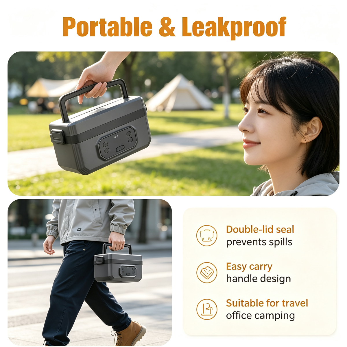 Portable Electric Heated Lunch Box