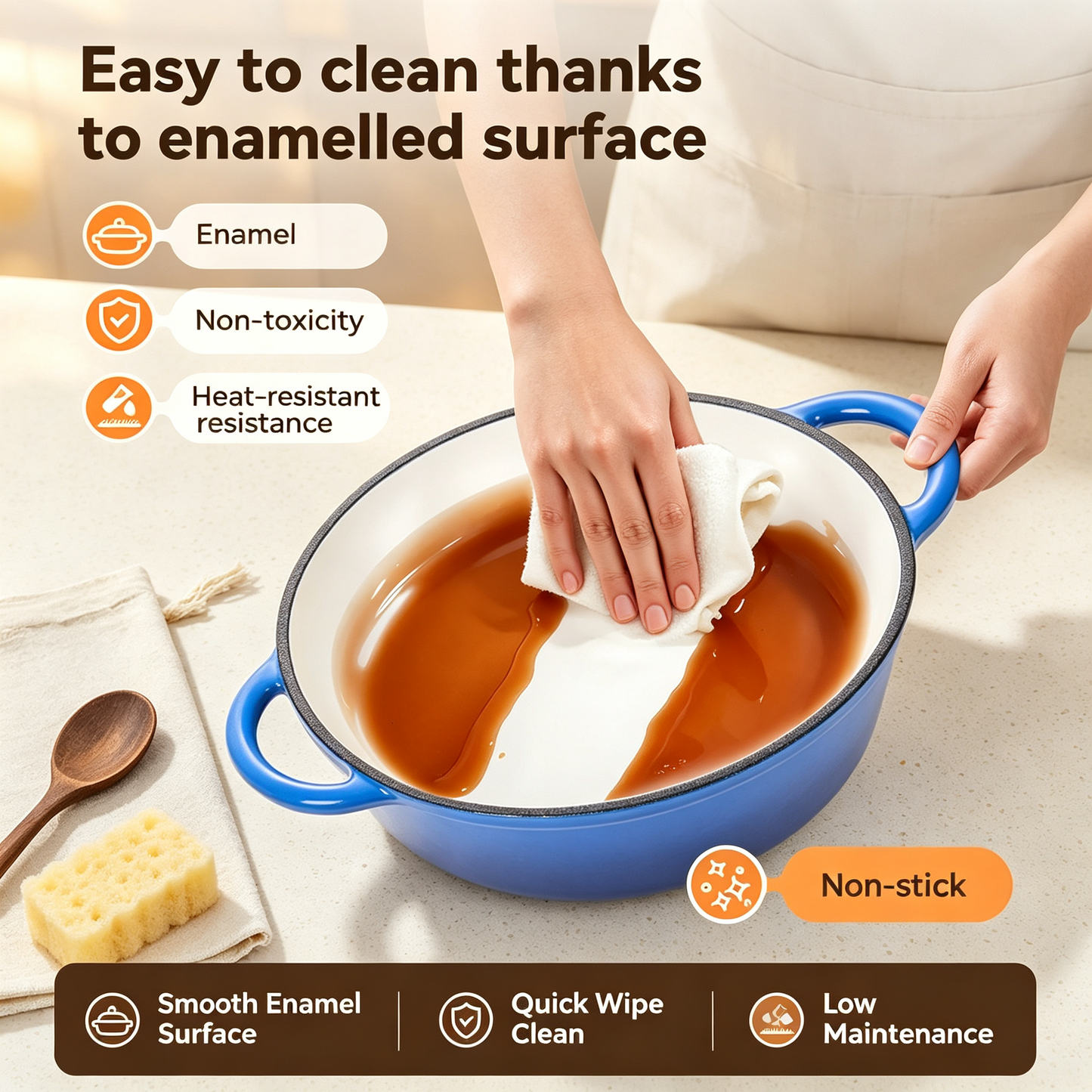 Enameled Cast Iron Dutch Oven