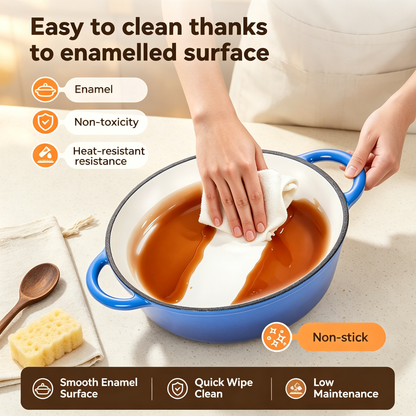 Enameled Cast Iron Dutch Oven