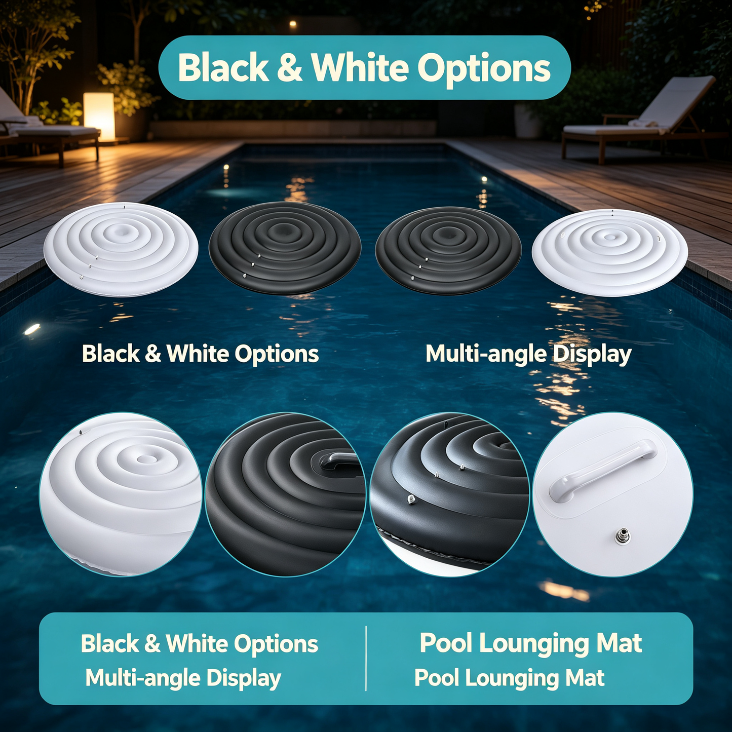 Round Inflatable Pool Floating Pad