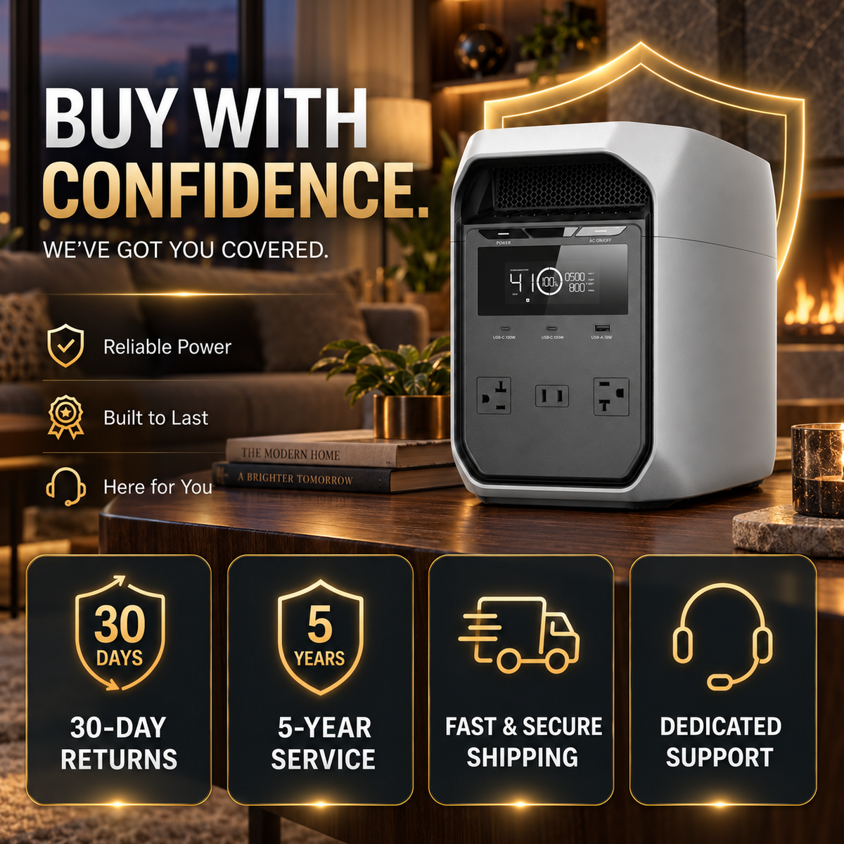 Large Capacity + Fast Charging = Endless Power, Anywhere, Anytime